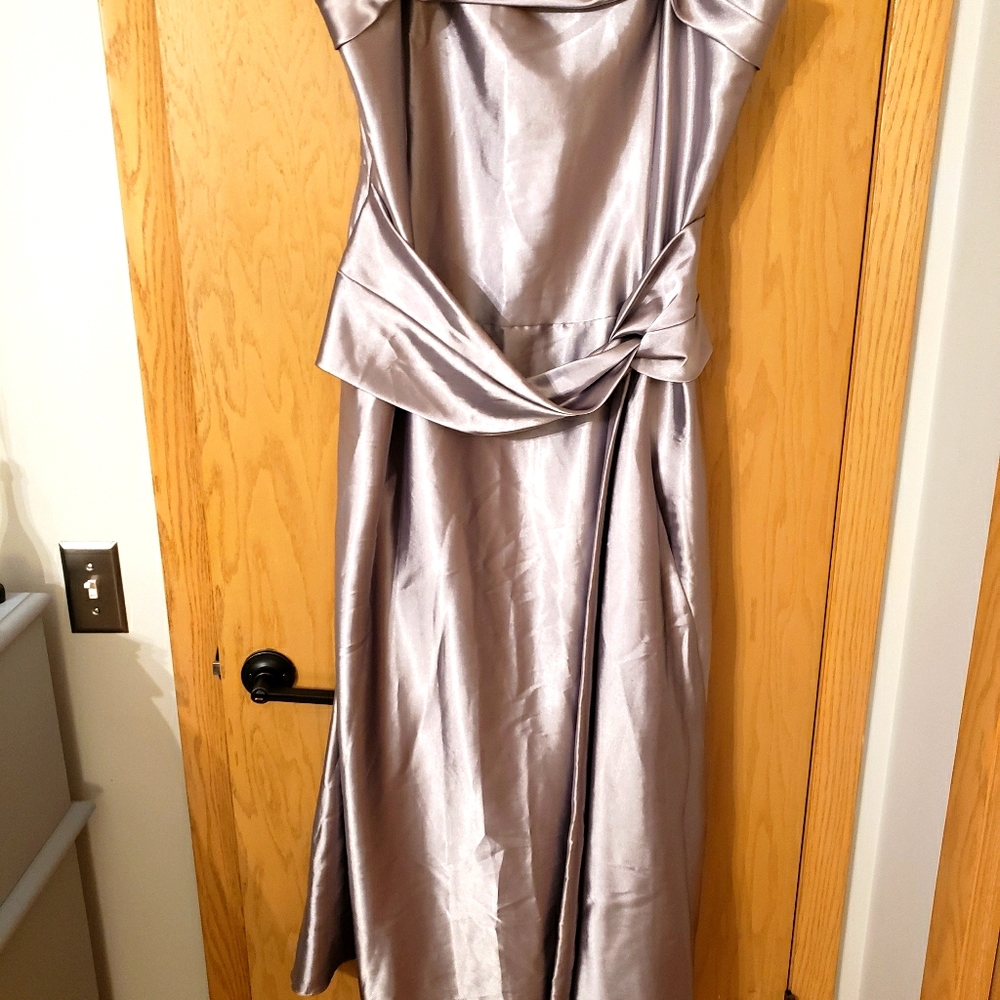 Plus Size Silver Gown